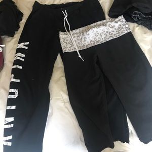 PINK boyfriend baggy sweats & capri yoga legging